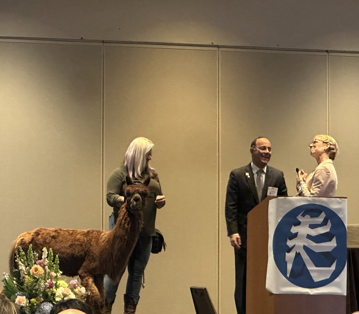 Crystal Zhang, MD, MPH (@crystalzhangmd) on Twitter photo Hard to find many societies that balance science with commaraderie like <a href="/CWISociety/">CWIS</a>, even less that “gift” an alpaca to President <a href="/saranimd/">Babak Sarani</a> after his inspiring Presidential Address #CWISummit2025 <a href="/sawhitbe/">SarahAnn Whitbeck</a> Hard to find many societies that balance science with commaraderie like <a href="/CWISociety/">CWIS</a>, even less that “gift” an alpaca to President <a href="/saranimd/">Babak Sarani</a> after his inspiring Presidential Address #CWISummit2025 <a href="/sawhitbe/">SarahAnn Whitbeck</a>