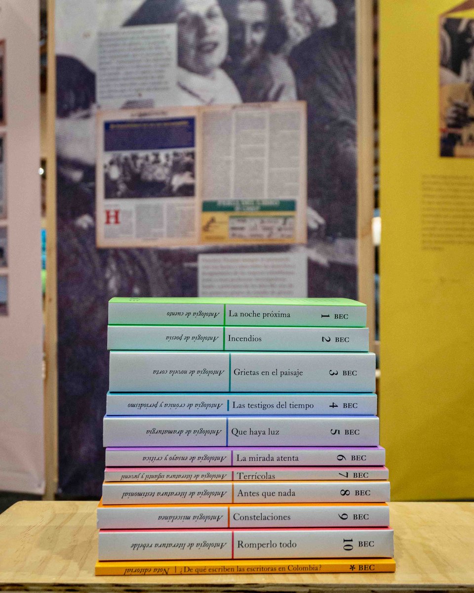 💜✏️ ¡Llegó la Biblioteca de Escritoras Colombianas! 

97 autoras. 10 antologías.

Hoy, 26 de abril, presentamos oficialmente en la #FILBo la segunda entrega de esta colección de la Biblioteca Nacional de Colombia - BNC y MiCASa, el sello editorial del Ministerio de las Culturas,