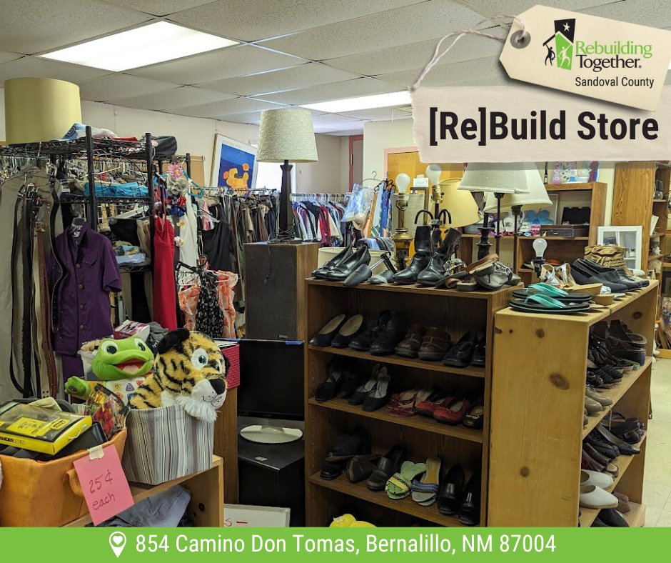 Rebuild_NM's tweet photo. 🌟 Stop by to see what’s new! 🌟  

We’re always adding fresh items at the [Re]Build Store. Stop by today from 10am to 2pm to see what's in store!  

📍  854 Camino Don Tomas, Bernalillo, NM 87004  

🔗 Learn more: https://t.co/bMqlupFK7P https://t.co/qBATg24ETp