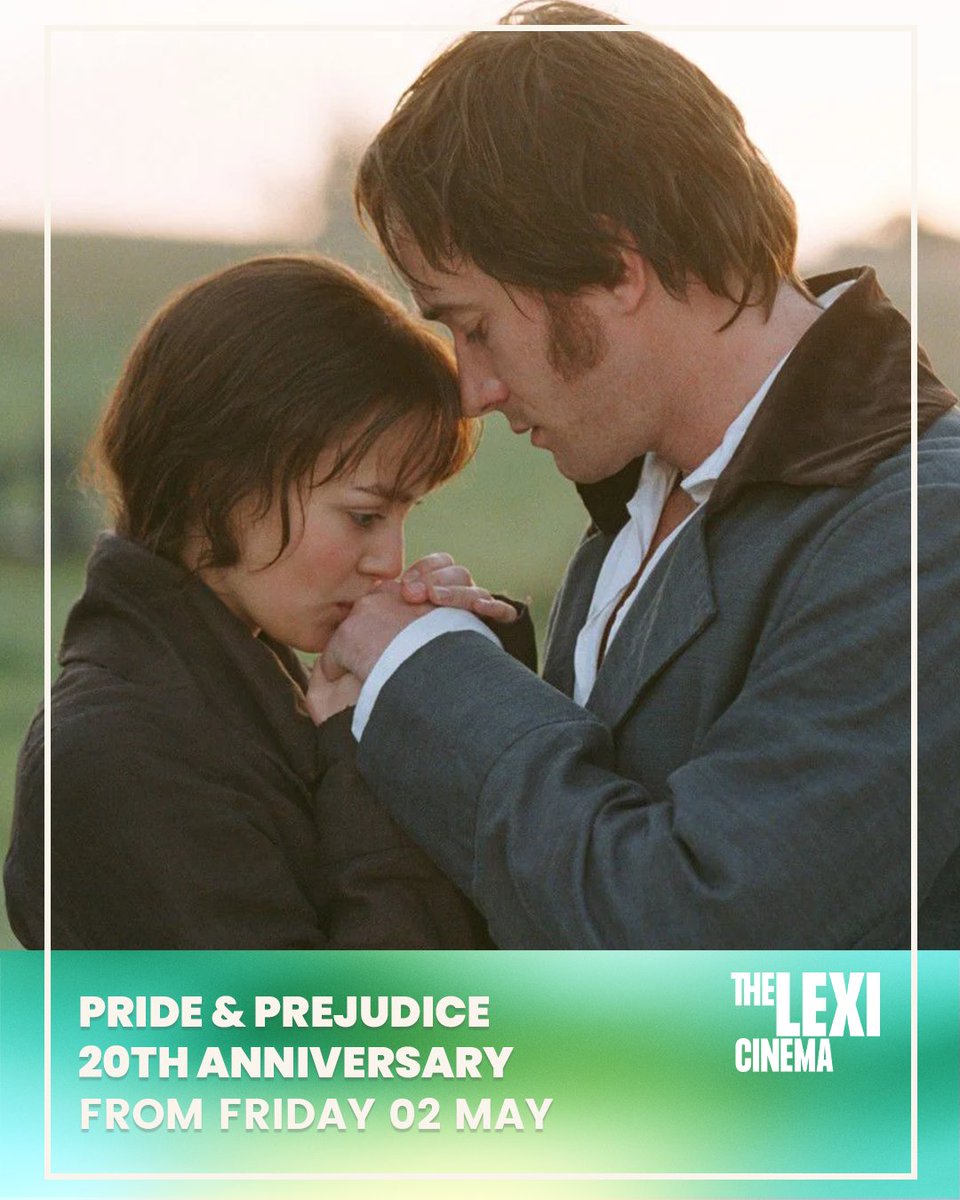 🚨 A major late addition to next week's programme!

Fresh from a shout-out in 2023's BARBIE, we're bringing the 2005 Joe Wright/Keira Knightley/Matthew Macfadyen adaptation of PRIDE &amp; PREJUDICE back to the big screen over the May bank holiday weekend!

🎟️ thelexicinema.co.uk/TheLexiCinema.…