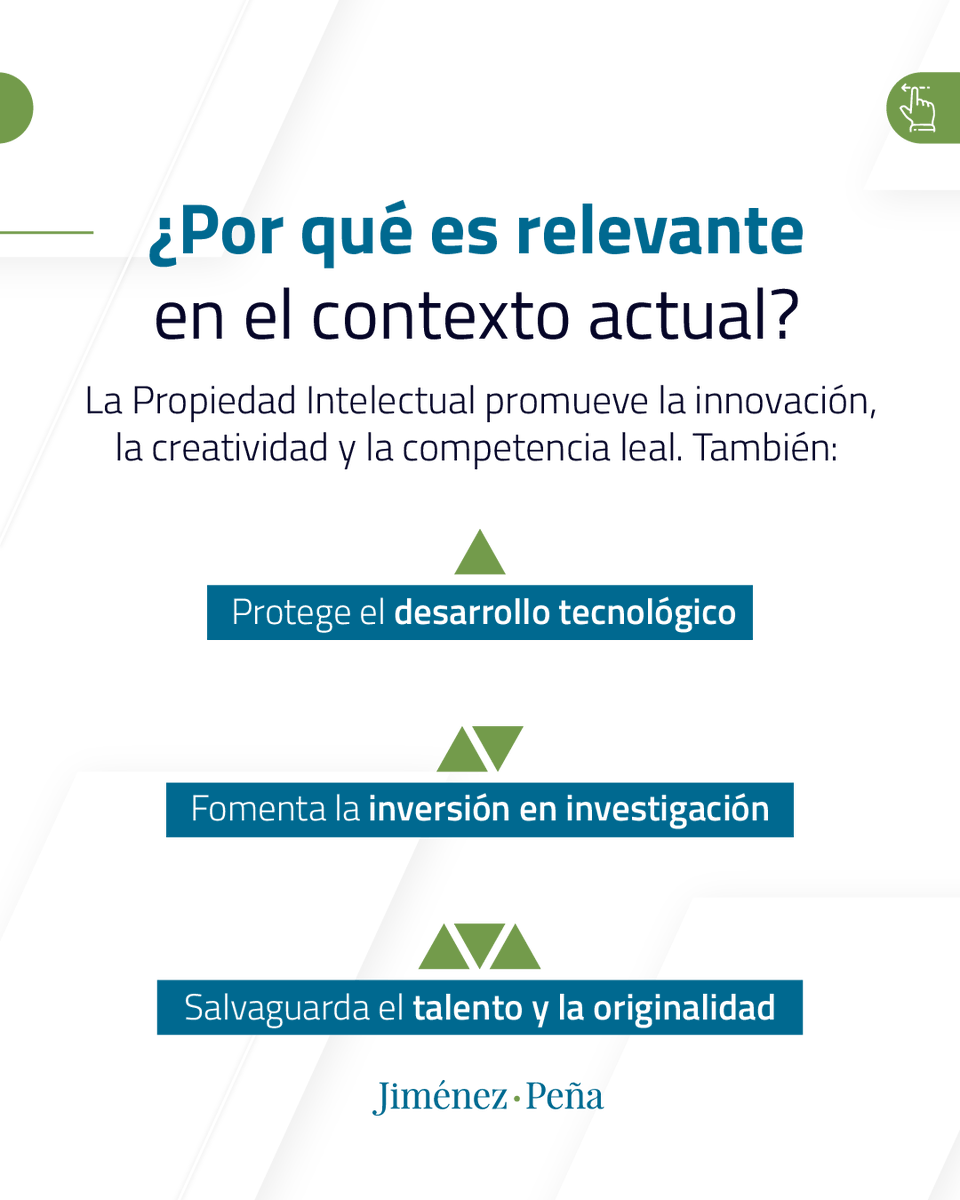 En un mundo impulsado por ideas, proteger la creatividad es proteger el progreso. Hoy reflexionamos sobre su impacto en la economía, la cultura y el desarrollo sostenible.

📌 Swipe para entender su alcance y relevancia en el contexto actual.

#PropiedadIntelectual