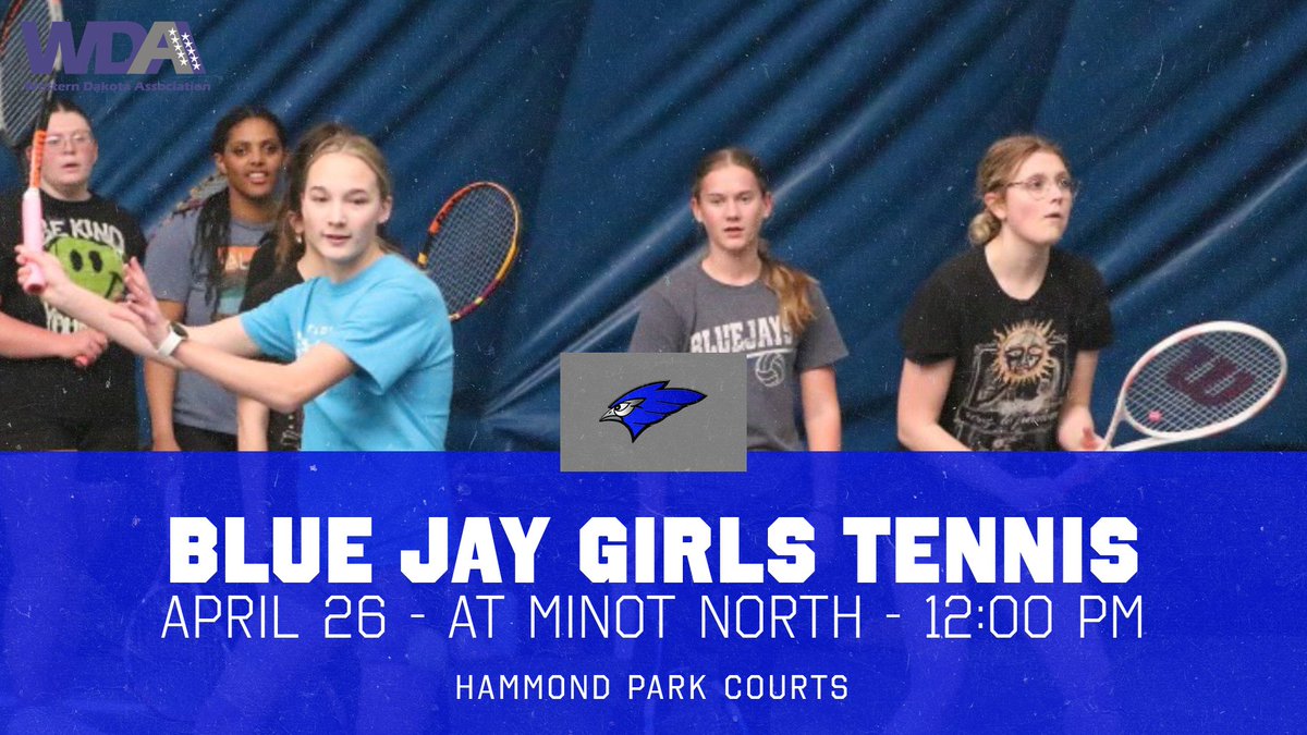 jhsbluejays (@jhsbluejays) on Twitter photo Good Luck <a href="/jhsbluejays/">jhsbluejays</a> Girls Tennis team today in the Magic City vs. Minot North!
#BelieveInBlue Good Luck <a href="/jhsbluejays/">jhsbluejays</a> Girls Tennis team today in the Magic City vs. Minot North!
#BelieveInBlue