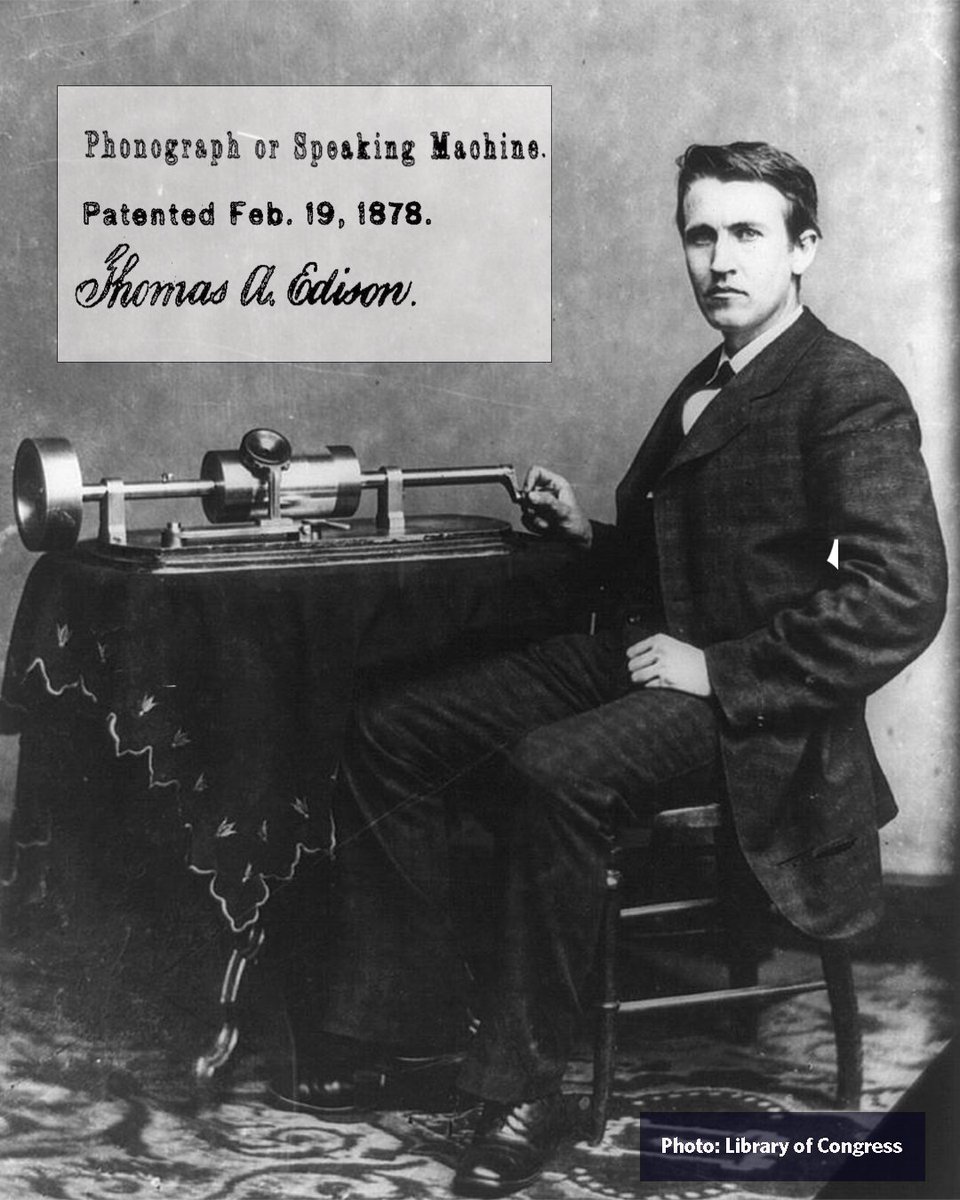 uspto's tweet photo. From phonographs to guitar legends, we're celebrating how innovation has shaped music and performance throughout history this #WorldIPDay. 🎵 @WIPO https://t.co/osnogVYWS5