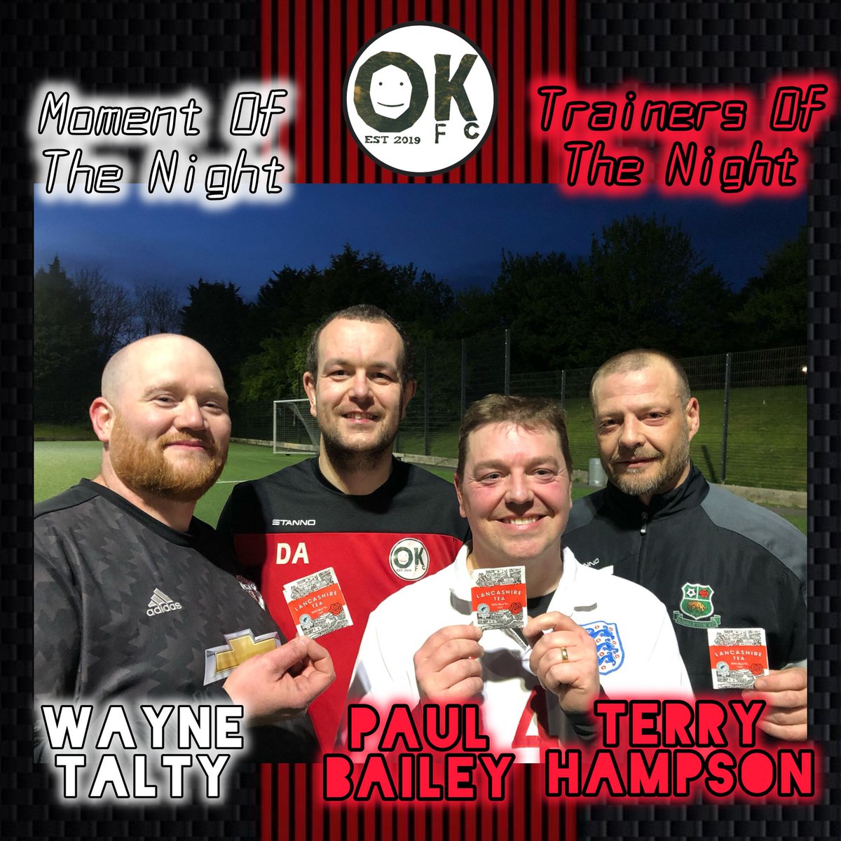 FcKnackers's tweet image. Our @LancashireTea Training Awards 22nd April.
Trainers of the night: Terry Hampson & Paul Bailey
Moment of the night: Wayne Talty
#MentalHealth #MensHealth #MentalHealthMatters @jalveypest @RRR_LUF