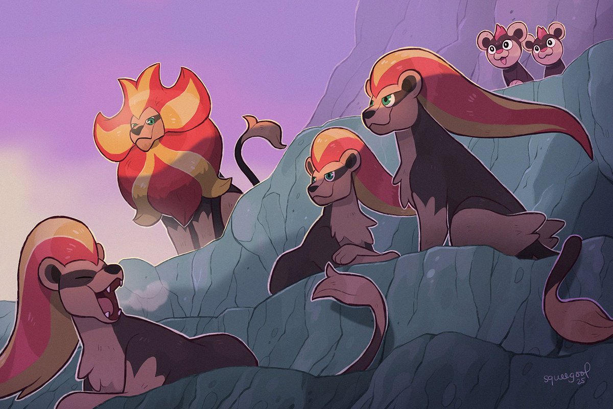 squeegool's tweet image. Pyroar's pride

#ポケモンイラスト
#pokemon