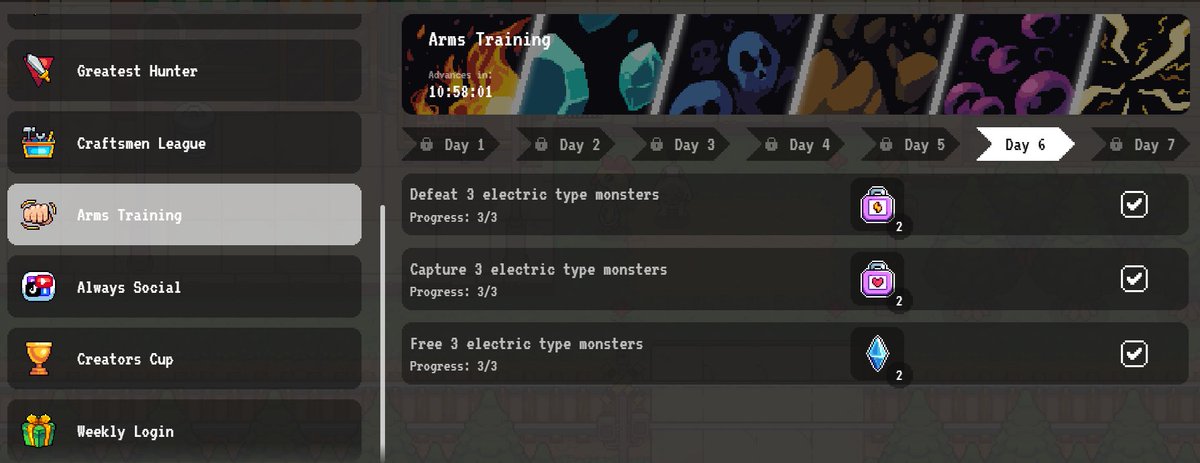 GM @spellbornegame trainer's

                     "  S O U L   E X C H A N G E  " 

Don't forget to release low IP monster to get souls and a free blue crystals
- collect souls to swap it for a unique monster 
( LIMITED TIME )

#SpellBorneCreate #BORNE #AVAX