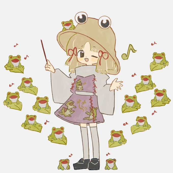 カエルのうた  #東方Project 