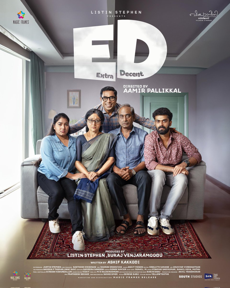 CinemaRareIN's tweet photo. Malayalam film #ED: #ExtraDecent (2024) by #AamirPallikkal, ft. #SurajVenjaramoodu #GraceAntony #ShyamMohan #SudheerKaramana & #VinayaPrasad, now streaming on @SainaPlay & @manorama_max.
#ListinStephan @magicframes2011 @APIfilms @homescreenent #EDExtraDecent https://t.co/FpOwMH1kZL
