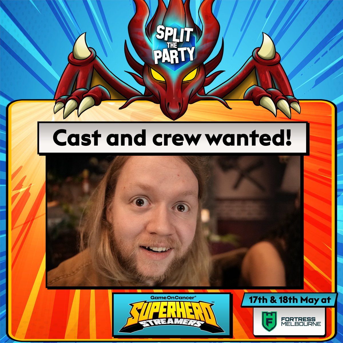 It's almost time for a new charity event which ALSO means its time for questing calls! 

We're looking for a few seats in both players &amp; crewing for the event at Fortress AND online games slots with guest GMs!

Get in touch via our forms below, let's create some mayhem 🎲