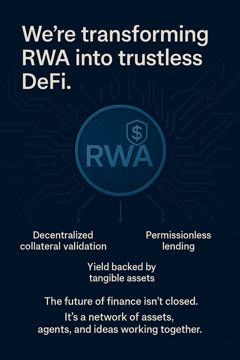 RWA_BSC's tweet image. A seismic shift is coming to DeFi: RWA’s burn-and-lend engine will soon go live, turning every token you hold into a vault of value. Supply is racing toward just 100 tokens. Prepare for lending power of 3,000–5,000 USDT per RWA and a new era of asset-backed leverage. The…