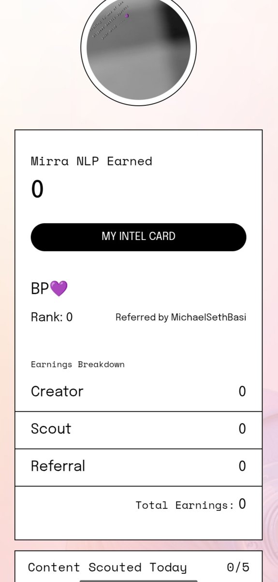 codewitwealth's tweet image. Excited to start this journey with @MirraTerminal — a rising star in Web3!
Thanks for the verification. Let’s grow and build the future together!
#MirraTerminal #Web3 #AI