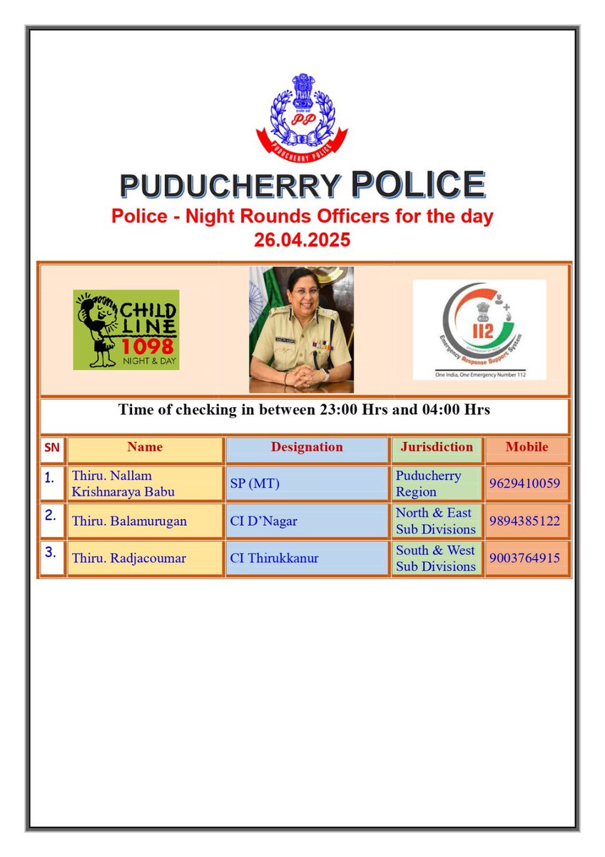 Puducherry Police (@puducherypolice) on Twitter photo 