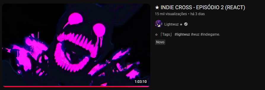 WuzLight's tweet photo. hoje em dia eu parei de acompanhar o Lightwuz.
eu parei de acompanhar criadores de conteudo faz um tempo na verdade (Literalmente só uso Youtube pra escutar musica)

mas mesmo assim, ver videos tipo esse, me dão um pouco de nostalgia de uma certa forma

(6/7) https://t.co/iMqjQGljdf