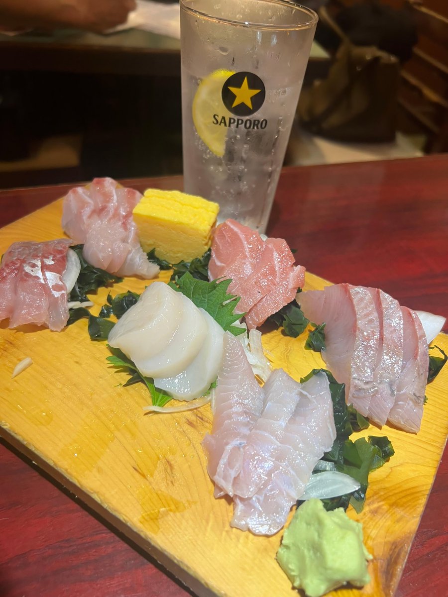 刺身で飲むかー