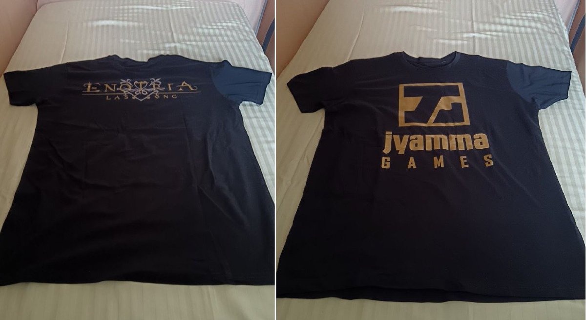 Just received the awesome t-shirt for placing 3rd in the <a href="/enotriagame/">Enotria: The Last Song</a> Demo Contest! 🥉👕
Huge thanks to <a href="/JyammaGames/">Jyamma Games</a> — the game truly impressed me💖
If you’re into Soulslikes, give it a shot. Pure passion &amp; Italian heart 🇮🇹🔥

#enotriathelastsong #souslike #actionrpg #contest