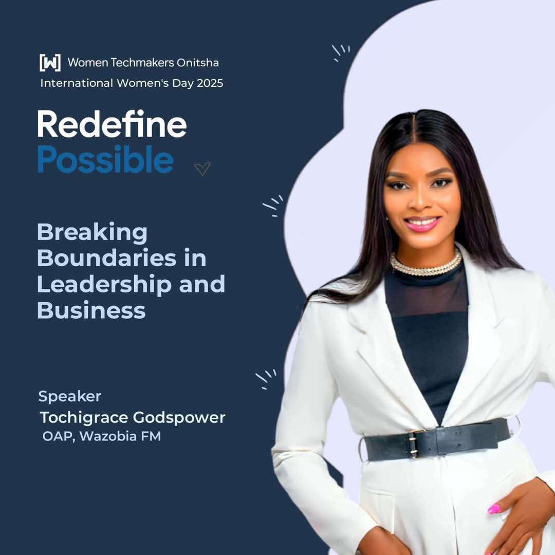 LadyAkwaugo1's tweet photo. Ladies and Gentlemen, I, Akwaugo1 of Wazobia  of will be speaking this Saturday at the"WOMEN TECH-MAKERS ONITSHA in commemoration of the International Women's Day.

This is Powered by Engr. Dr. Happiness Akabuike  x Google.

I invite you to this great event. 

#IWD #WomenInTech https://t.co/GjgM0jYlI2