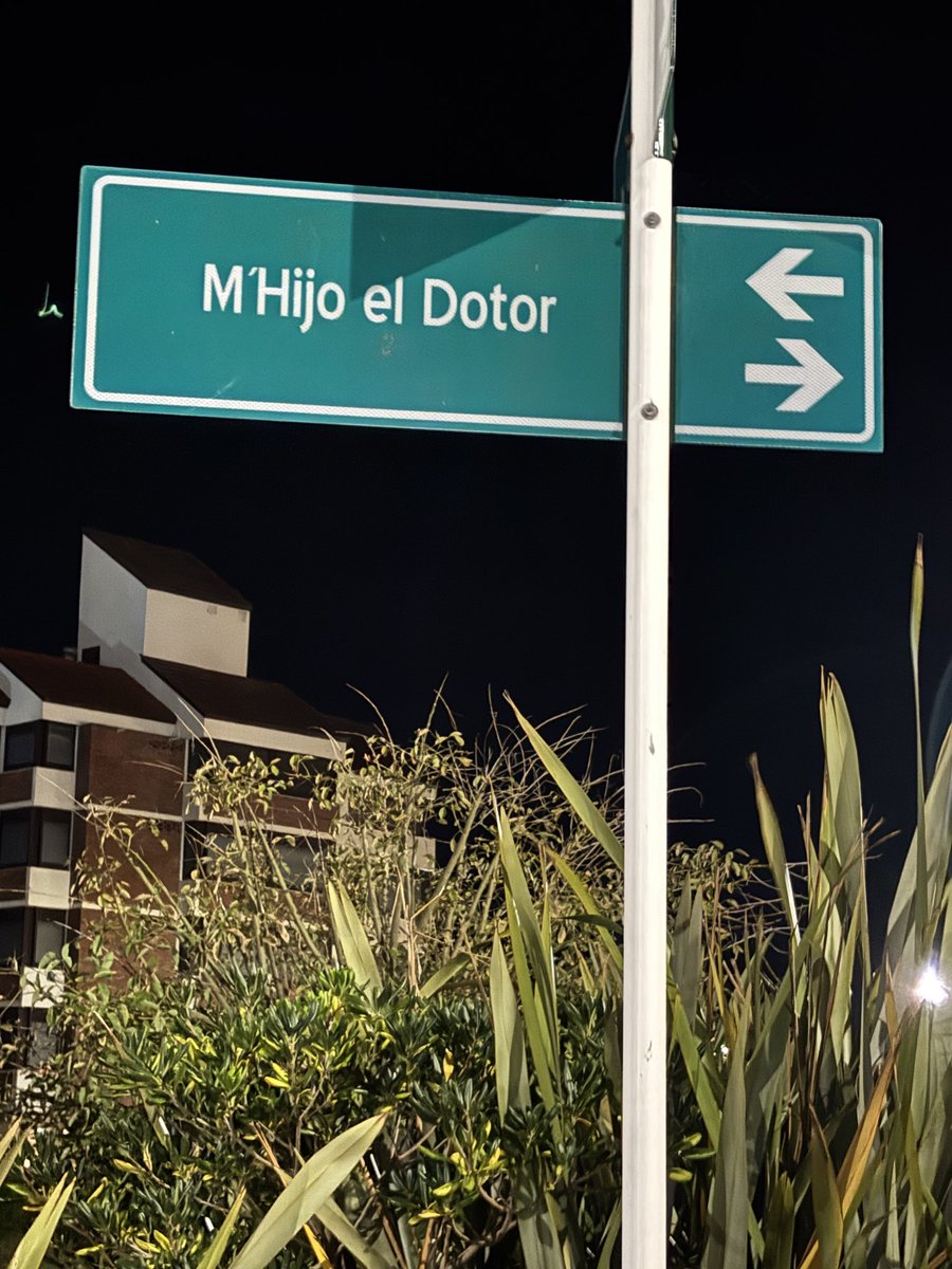 "My son the Doctor " this Street name in Punta del Este Uruguay. I have a son who is a Doctor. Nice feeling.