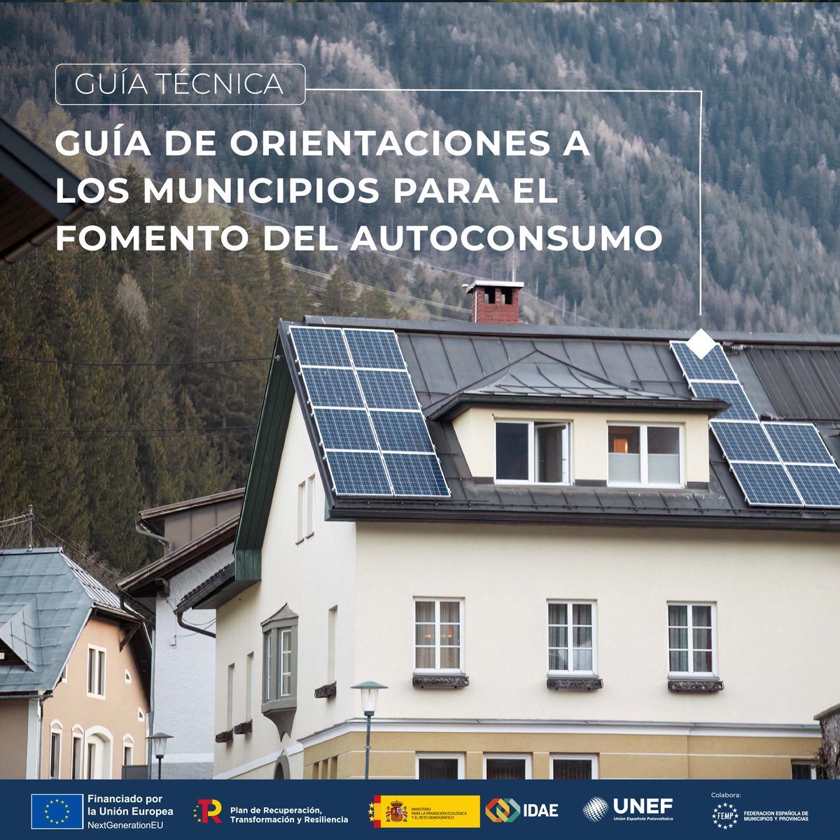 ¿Quieres fomentar el autoconsumo en tu municipio?

📄 Consulta nuestra 'Guía de orientaciones a los municipios para el fomento del autoconsumo'

🏘️ Un manual práctico y visual con consejos y mejores prácticas para el impulso del autoconsumo.

🔗 bit.ly/40g7Byd