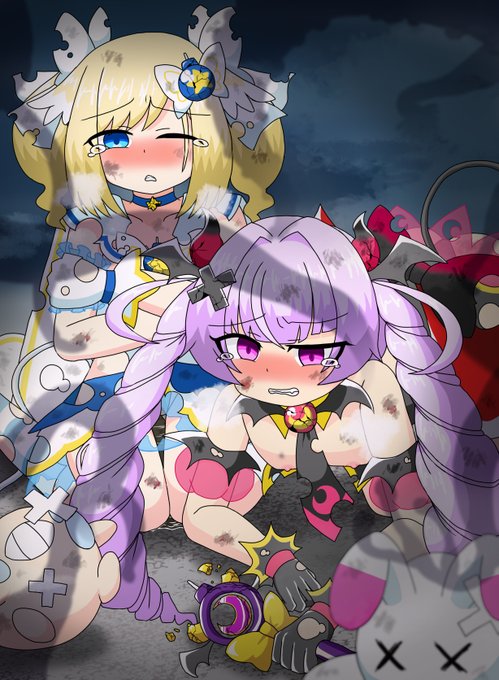 魔法少女のブラスちゃんとダァクちゃんが何かしらの触手生物に敗北してしまうシチュを寄稿させていただいた、[ボンバーガール魔法少女敗北合同]の原稿公開許可が出たので載せます
ちょっとえっちです

魔法少女敗北合同、参加できて楽しかったです! 