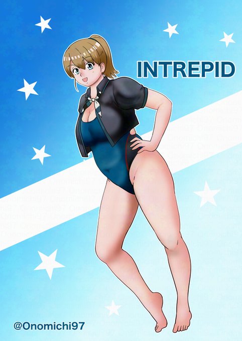 競泳イントレピッド先生 #艦これ版真剣お絵描き60分一本勝負_20250426 