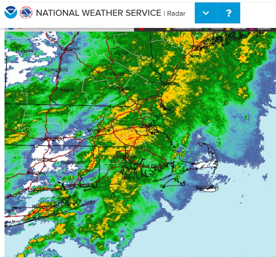 The golf course will be closed for the rest of today.  The Barn opens at noon, reservations highly recommended southersmarsh.teesnap.net