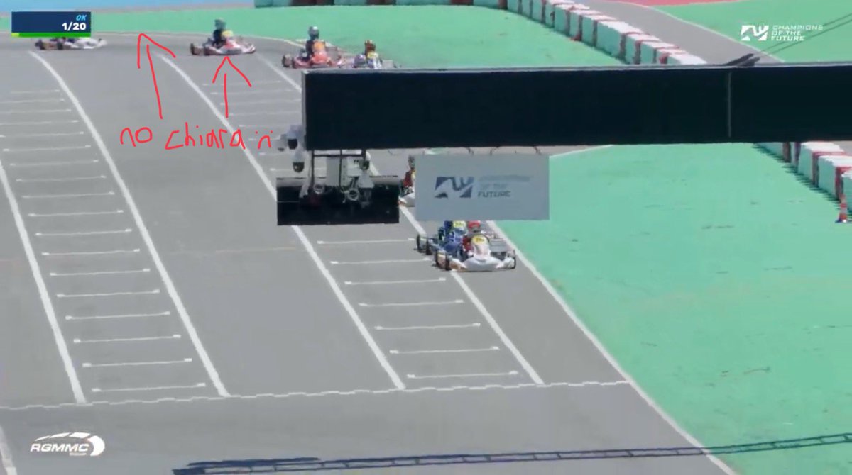 Magnus2331's tweet photo. @p1nfluencer went back to have a closer look and you won’t believe this… contact into the penultimate corner with Craigie AGAIN… which explains why Kenzo dropped all the way back to 20th and had no pace (must’ve picked up damage) https://t.co/PsVz5lEdLt