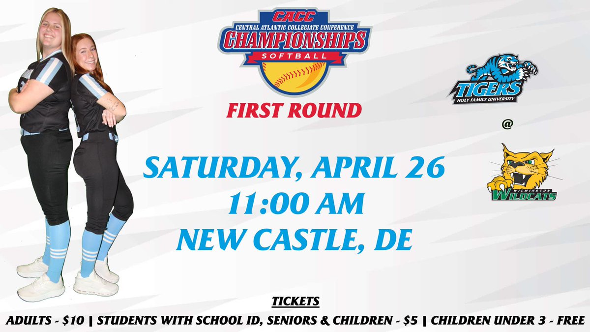 Holy Family Tigers (@gohfutigers) on Twitter photo Postseason play is upon as, as <a href="/HFU_Softball/">Holy Family U Softball</a> travels to Wilmington for the first round of the <a href="/CACC01/">Central Atlantic Collegiate Conference</a> Tournament Postseason play is upon as, as <a href="/HFU_Softball/">Holy Family U Softball</a> travels to Wilmington for the first round of the <a href="/CACC01/">Central Atlantic Collegiate Conference</a> Tournament