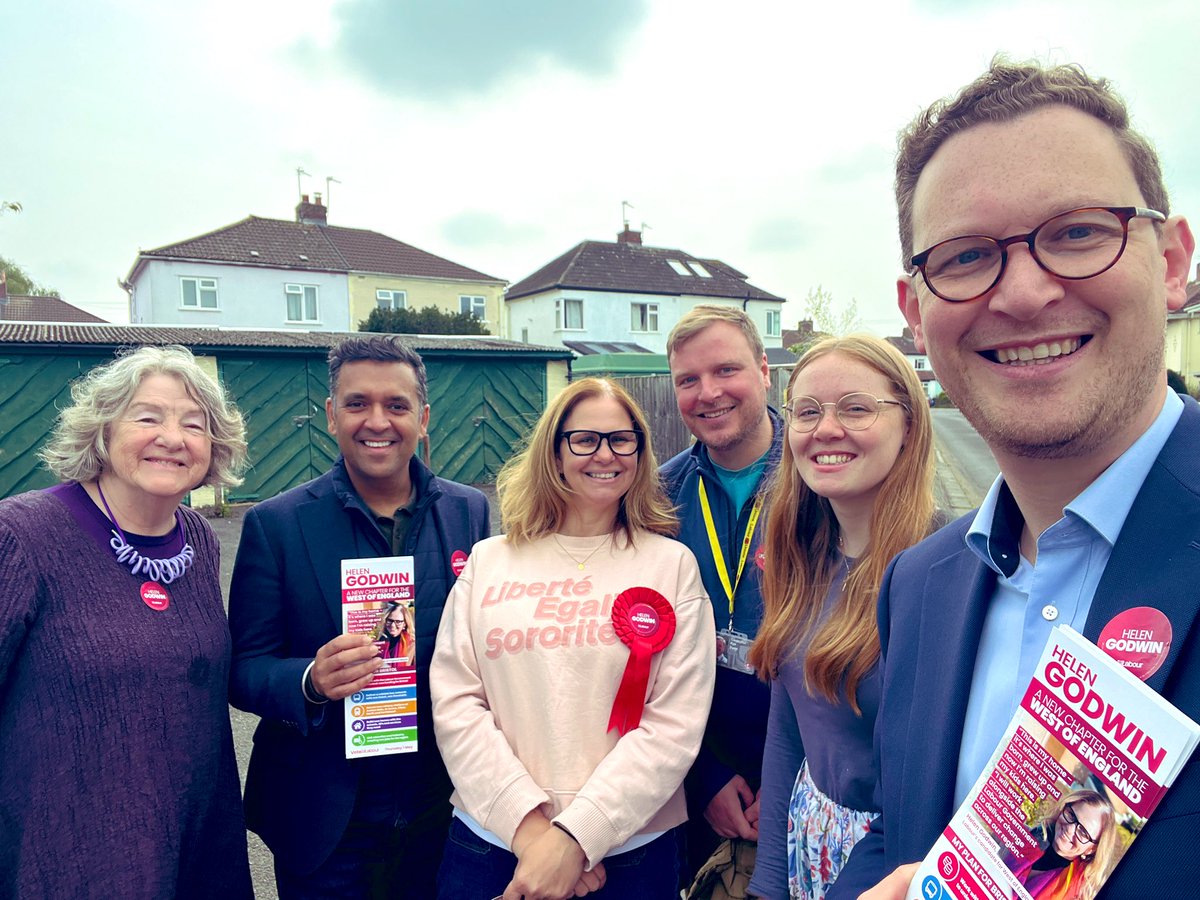 Darren Jones MP (@darrenpjones) on Twitter photo A lovely morning on the doors campaigning for <a href="/helengt76/">Helen Godwin</a>.
Lots of support for a Labour Mayor working with a Labour government to deliver change for the West Country.
Vote for Helen this Thursday! A lovely morning on the doors campaigning for <a href="/helengt76/">Helen Godwin</a>.
Lots of support for a Labour Mayor working with a Labour government to deliver change for the West Country.
Vote for Helen this Thursday!