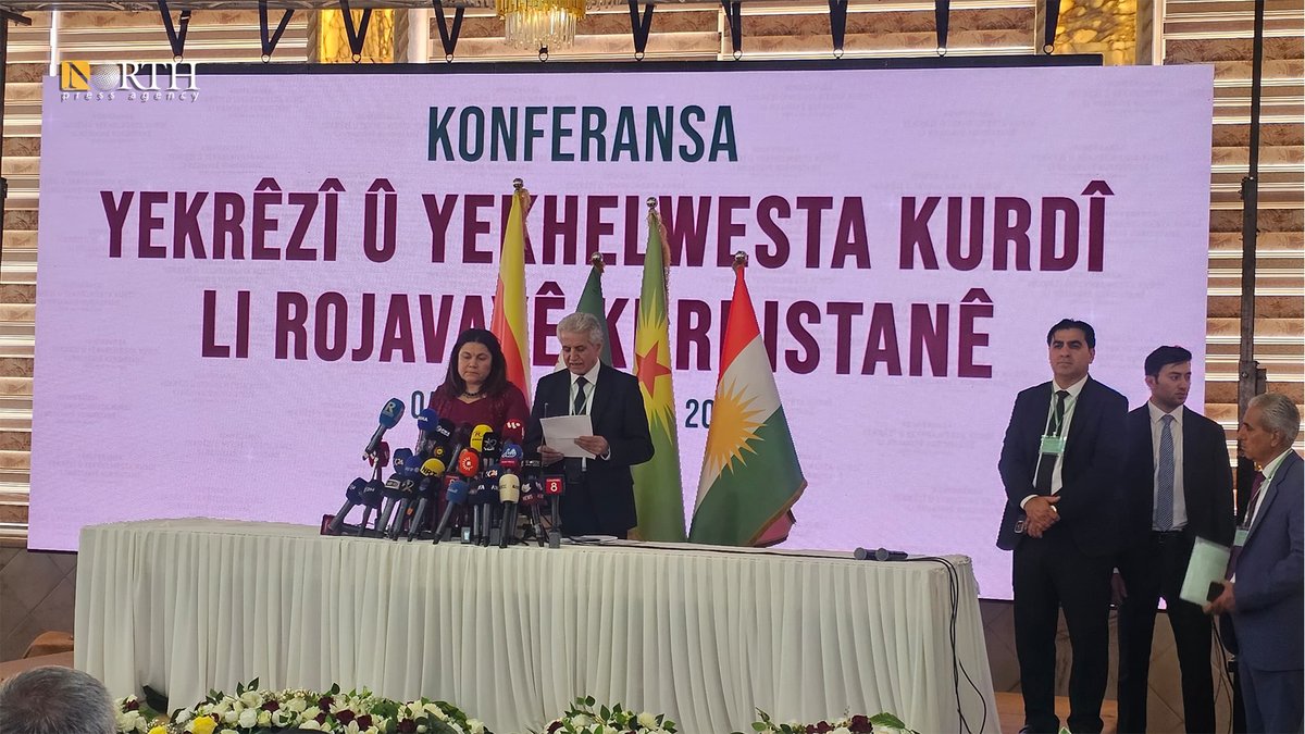 NPA_English's tweet photo. #Photos
Final statement of the Kurdish Unity Conference in Syria.
#Qamishli #NorthPress #KurdishConference https://t.co/eow913schv
