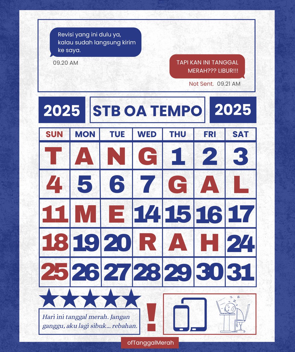 ᅠ
...𝘵𝘰𝘭𝘰𝘯𝘨 𝘥𝘰𝘯𝘨 𝘳𝘦𝘷𝘪𝘴𝘪 𝘥𝘶𝘭𝘶. Sejak saat itu, semua plan berhargaku terhempaskan sia-sia. *melirik jam* Udah boleh pulang belum sih? DEG. 
𝗘𝗺𝗮𝗻𝗴 𝗯𝗼𝗹𝗲𝗵 𝘆𝗮 𝗸𝗲𝗿𝗷𝗮 𝗽𝗮𝘀 𝗧𝗮𝗻𝗴𝗴𝗮𝗹 𝗠𝗲𝗿𝗮𝗵 ⁉️ 
ᅠ