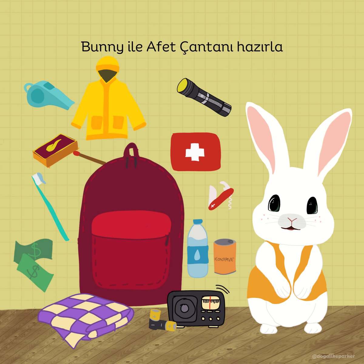 Çocukları deprem konusunda sakinleştirmek ve anlamlandırabilmelerine destek olabilmek için Afet ve Kent dersi kapsamında çizdiğim ve yazdığım
“Bunny ile Depreme Hazırlan” çocuk kitabını drive linki üzerinden indirebilirsin. 🐰
drive.google.com/file/d/1S7i4ch…
#deprem #çocuklariçin