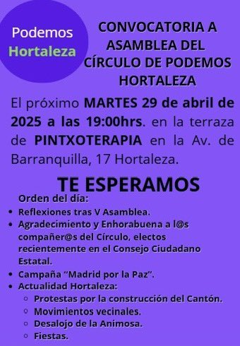 Círculo Podemos Hortaleza tweet media
