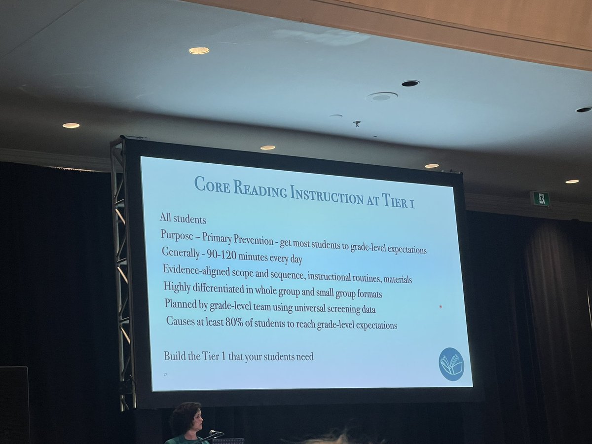 Effective Tier 1 instruction is primary prevention. Are you reaching roughly 80% of your students with strong, evidence-aligned core reading instruction? What does Tier 1 look like in your class, school, or board? Let’s build the Tier 1 our students need! #LitLearn2025 <a href="/sstollar6/">Stephanie Stollar</a>