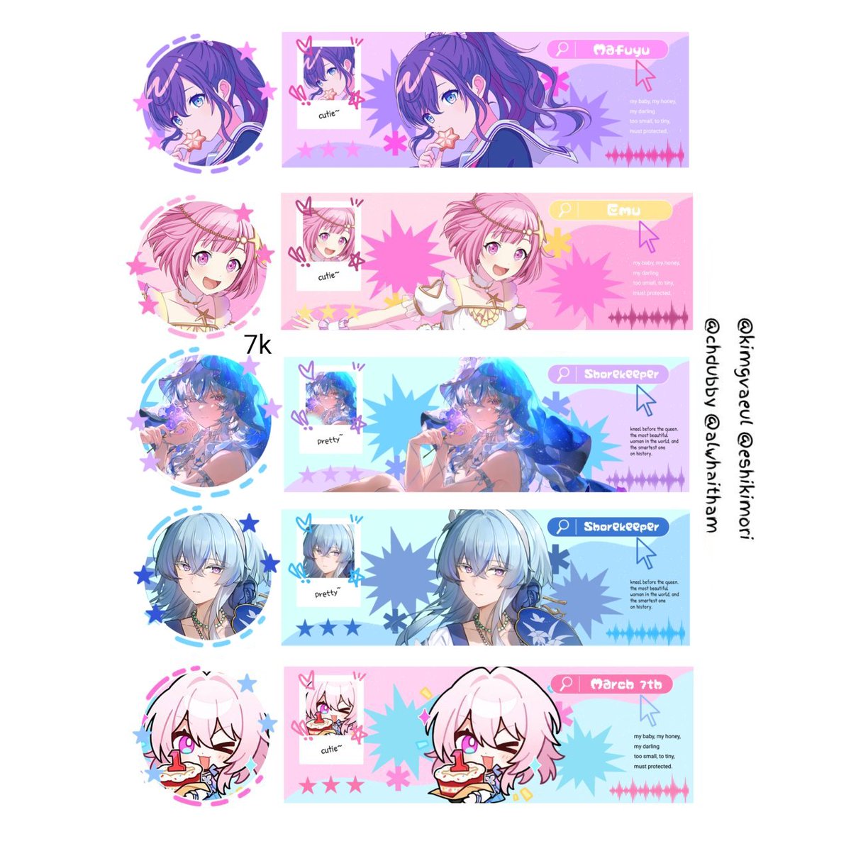 nini🐰🍉 layout genshin hsr anime tweet media