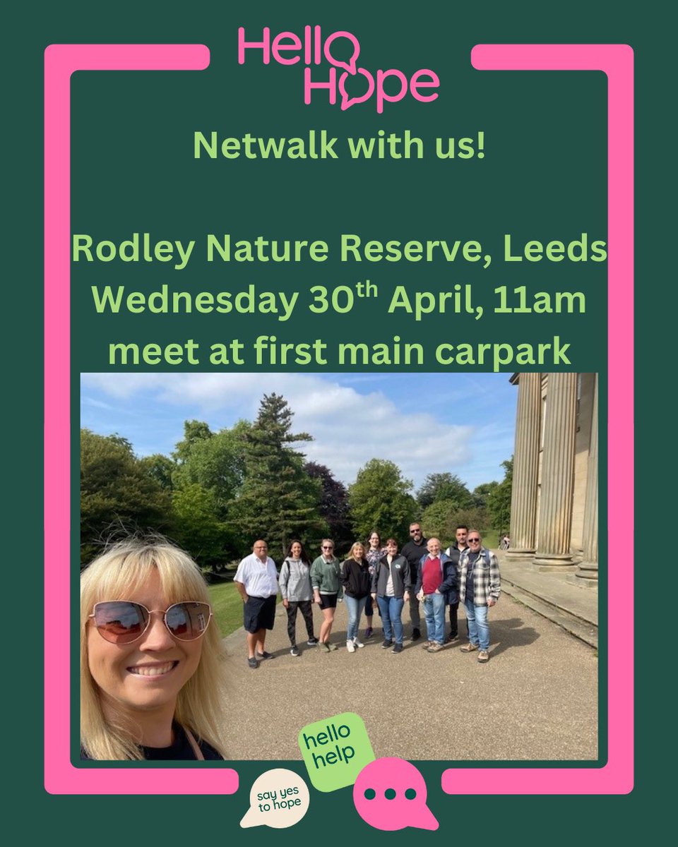 HelloHope (@hellohopeuk) on Twitter photo Come and #netwalk with us this Wednesday <a href="/RodleyNR/">Rodley Nature Reserve-BRIDGE IS OPEN (with issues)</a> #Rodley Nature Reserve #Leeds tickettailor.com/events/helloho… Come and #netwalk with us this Wednesday <a href="/RodleyNR/">Rodley Nature Reserve-BRIDGE IS OPEN (with issues)</a> #Rodley Nature Reserve #Leeds tickettailor.com/events/helloho…