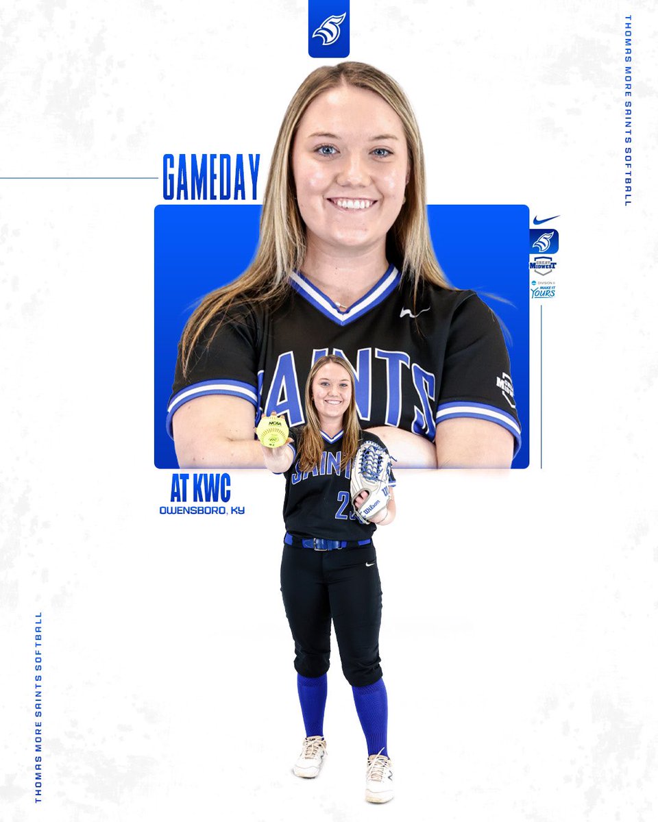 Thomas More Saints (@tmusaints) on Twitter photo GAME DAY.
🥎: Softball @ Kentucky Wesleyan
⏰: 1:00 P.M. (DH)
📍: Owensboro, KY
🏟️: Foster Field
📺: tinyurl.com/y7nhbfjh
📊: tinyurl.com/4vmuj63j
<a href="/TMU_Softball/">Thomas More University Softball</a>
#LetsGoSaints GAME DAY.
🥎: Softball @ Kentucky Wesleyan
⏰: 1:00 P.M. (DH)
📍: Owensboro, KY
🏟️: Foster Field
📺: tinyurl.com/y7nhbfjh
📊: tinyurl.com/4vmuj63j
<a href="/TMU_Softball/">Thomas More University Softball</a>
#LetsGoSaints