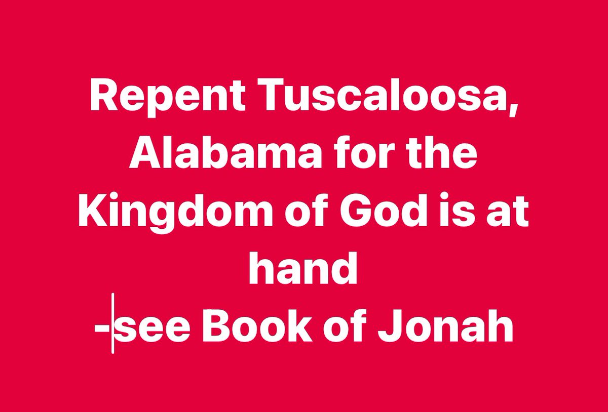 The wickedness of #Tuscaloosa #Alabama has come up before the Lord and is under judgement! You recieve the sign of Jonah!

tiktok.com/t/ZTjrkbWT4/