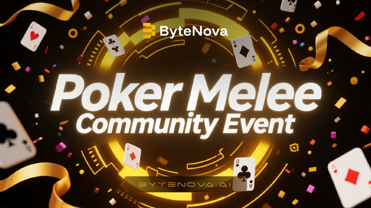 Are you ready to outsmart your rivals in the ultimate poker night?

ByteNova's Poker Melee will be live soon🃏

Join us in Discord and grab that POKER ACE ROLE.

#communityupgrade