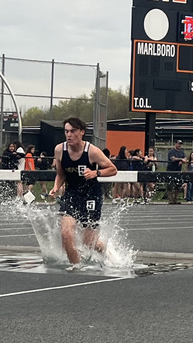 Also yesterday at Marlboro’s Iron Dukes invitational, this guy (Dylan Hetrick) finished 2nd in the 3k steeplechase with a 12 second PR!