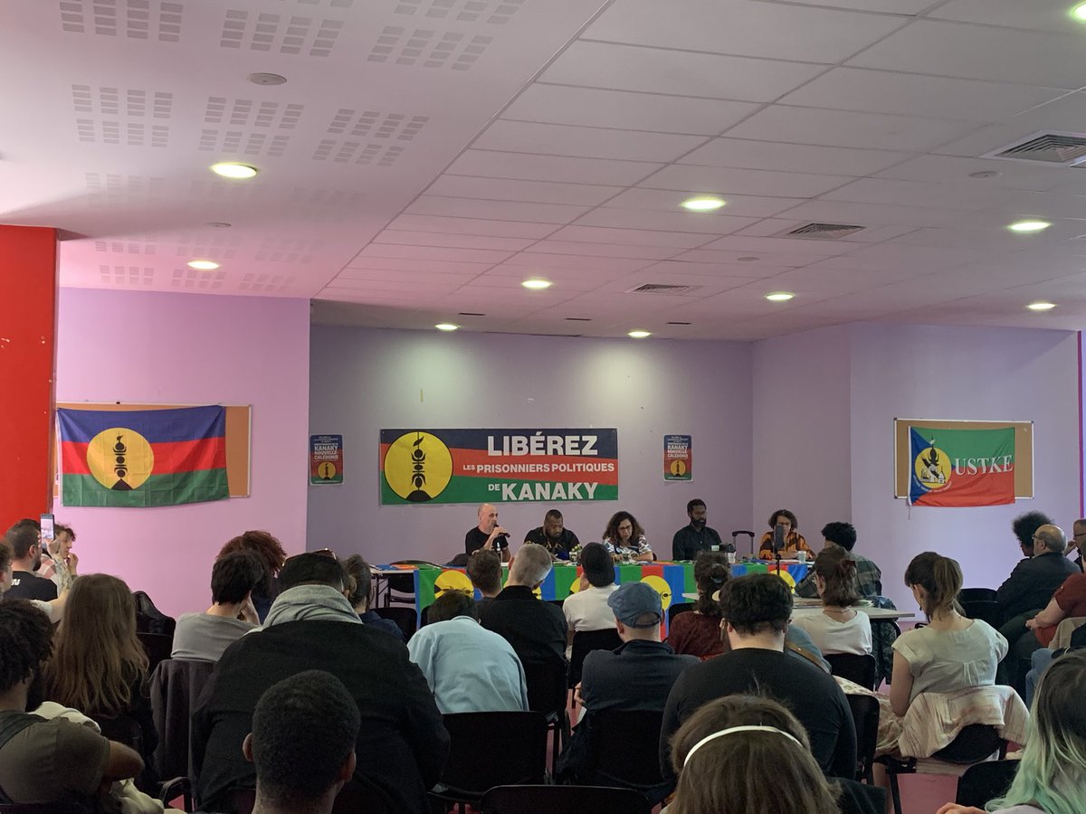 Meeting lillois en soutien à la lutte du peuple kanak : Après avoir forcé le troisième référendum en plein Covid, Macron prépare une contre-offensive coloniale en imposant le dégel du corps électoral, nous dit Benoit Godin de <a href="/Survie/">Survie</a> #kanaky #kanakylibre