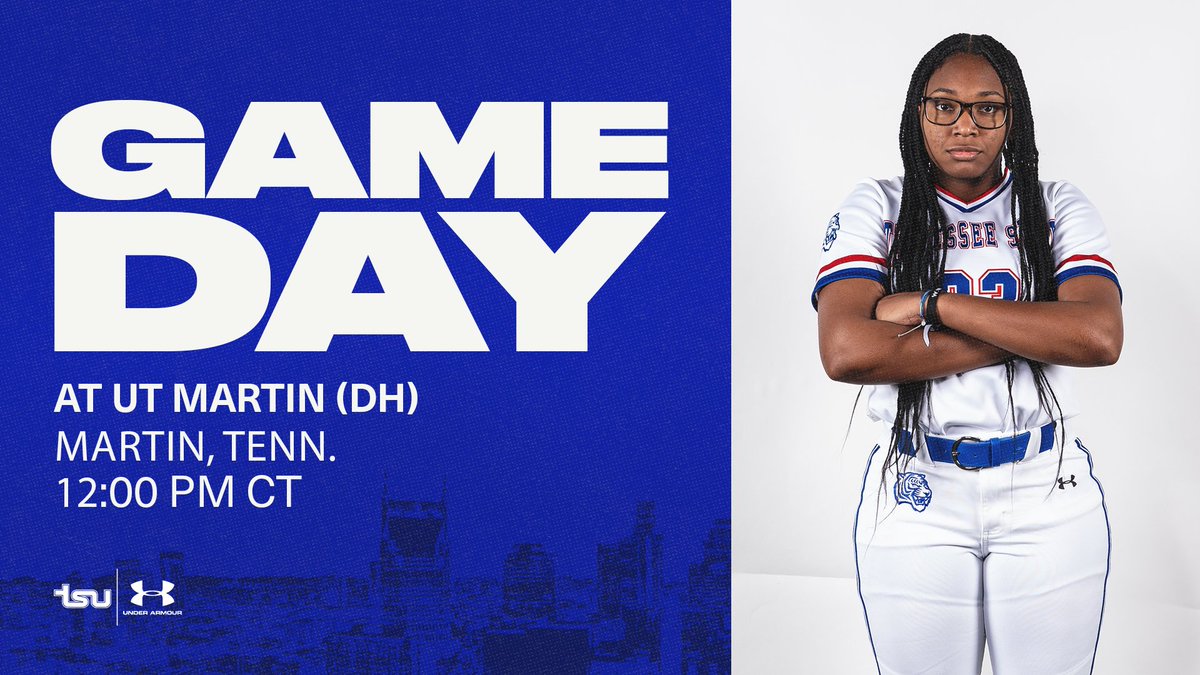 TSU Softball (@tnstatesoftball) on Twitter photo πππ ππππ¬
π UT Martin
ποΈ Bettye Giles Softball Field
π Game 1: 12:00 PM
πΊ <a href="/ESPNPlus/">ESPN+</a> β‘οΈ espn.com/watch/player/_β¦
π stats.statbroadcast.com/broadcast/?id=β¦
π Game 2: 2:30 PM
πΊ <a href="/ESPNPlus/">ESPN+</a> β‘οΈ espn.com/watch/player/_β¦
π stats.statbroadcast.com/broadcast/?id=β¦ πππ ππππ¬
π UT Martin
ποΈ Bettye Giles Softball Field
π Game 1: 12:00 PM
πΊ <a href="/ESPNPlus/">ESPN+</a> β‘οΈ espn.com/watch/player/_β¦
π stats.statbroadcast.com/broadcast/?id=β¦
π Game 2: 2:30 PM
πΊ <a href="/ESPNPlus/">ESPN+</a> β‘οΈ espn.com/watch/player/_β¦
π stats.statbroadcast.com/broadcast/?id=β¦