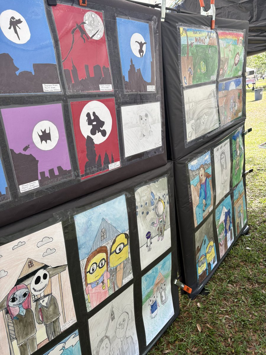 Make sure to swing by the Apopka Art and Foliage Festival this weekend in Kit Land Nelson Park to check out some of our Dragons Art Work on display! <a href="/CityofApopkaFL/">City of Apopka</a> <a href="/OCPSnews/">ocpsnews</a>