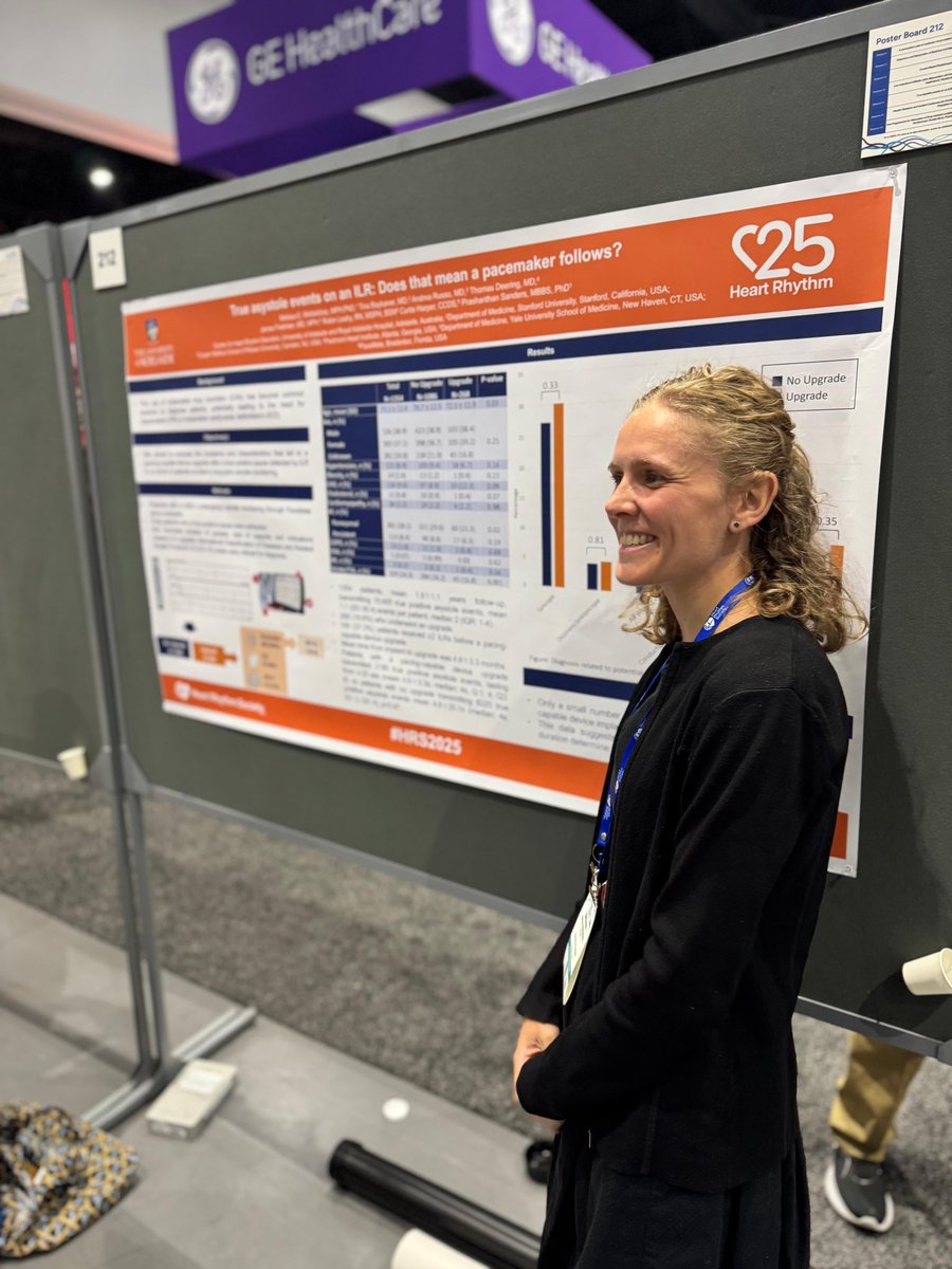Jenelle Dziano (@jenelledziano) on Twitter photo Findings from my poster neighbour <a href="/melissaemm1/">Melissa Middeldorp</a> :
➡️1354 patients with true asystole over mean f/up 1.9years
➡️19.8% upgraded to PM/ICD/CRT-P
➡️ upgrades were significantly higher in those with VT and Conduction system disease
#212 - Exhibition Hall #CHRD Findings from my poster neighbour <a href="/melissaemm1/">Melissa Middeldorp</a> :
➡️1354 patients with true asystole over mean f/up 1.9years
➡️19.8% upgraded to PM/ICD/CRT-P
➡️ upgrades were significantly higher in those with VT and Conduction system disease
#212 - Exhibition Hall #CHRD