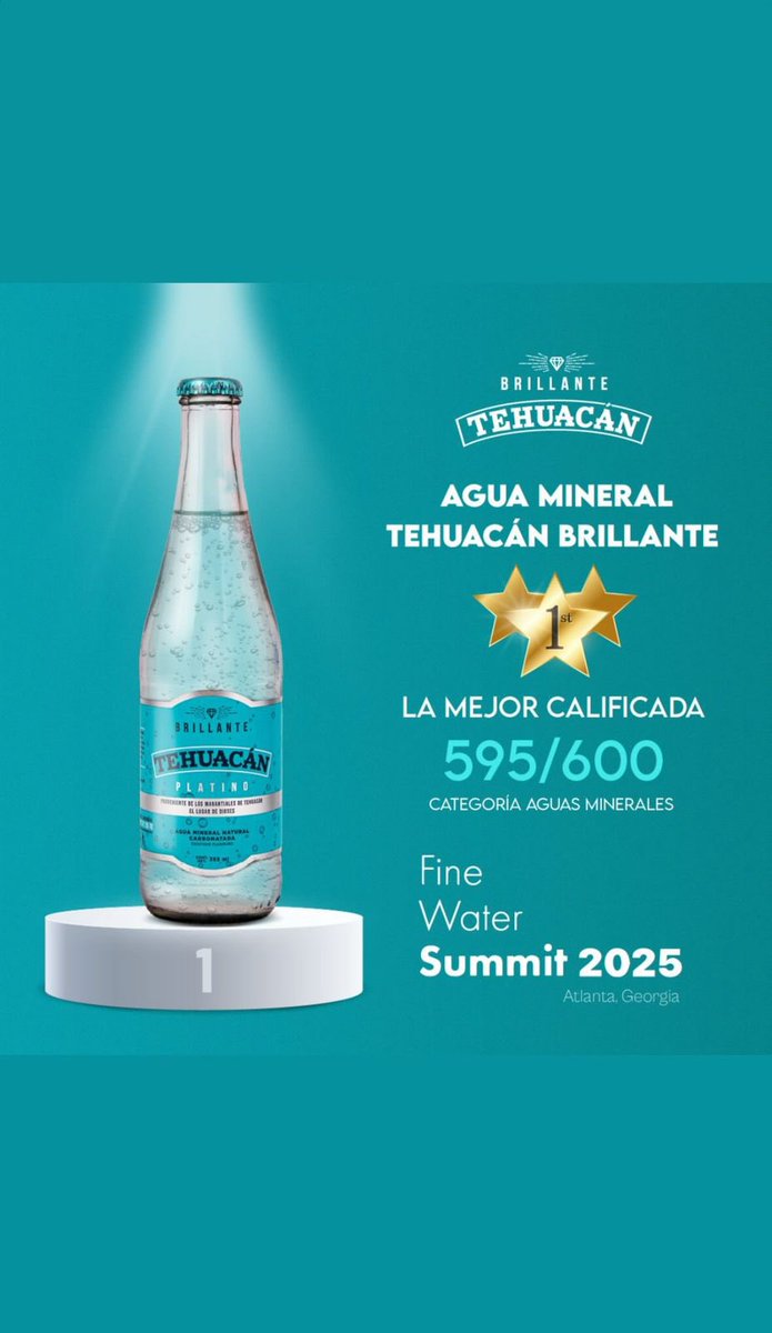 jogapar's tweet photo. Primer lugar en fine water summit 2025 en Atlanta. https://t.co/oLI5hMmvGh