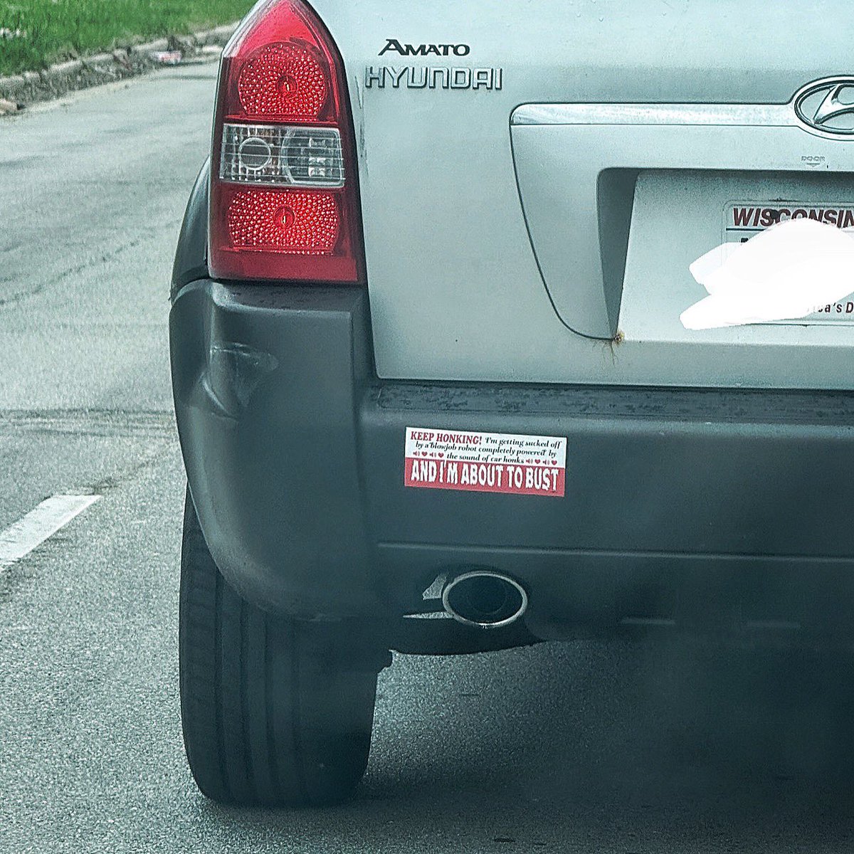 These bumper stickers are getting out of control.