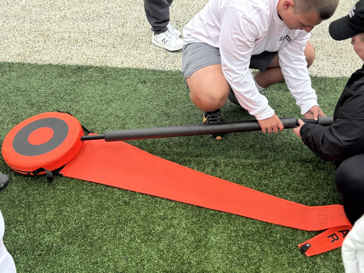 What happens when <a href="/WestMSports/">Tornado Athletics</a> Wes Houston meets a down marker