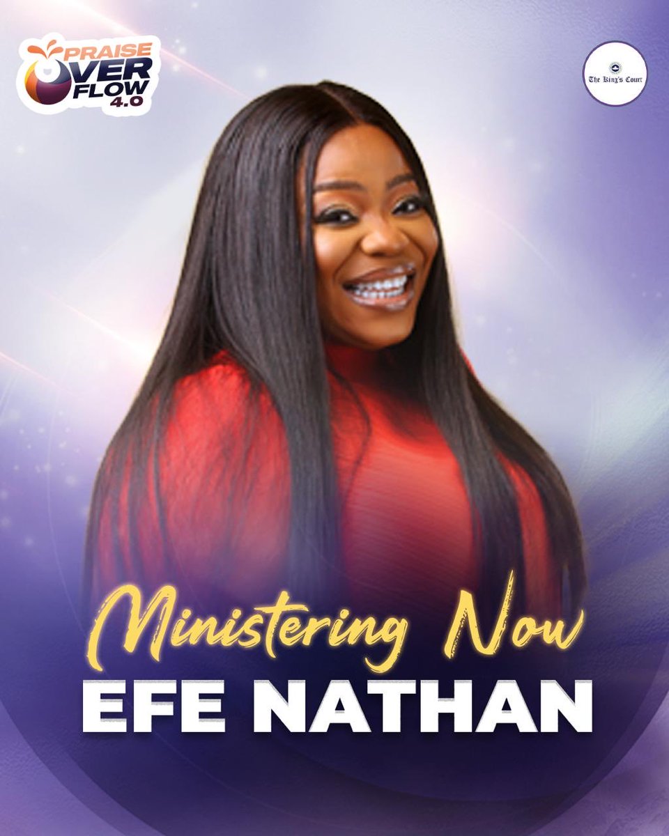 Praise_Overflow's tweet image. Now ministering Efe Nathan and there is fire in the worship. Her sound is lifting the atmosphere, stirring faith and awakening hearts to praise without limits. Overflow is here!