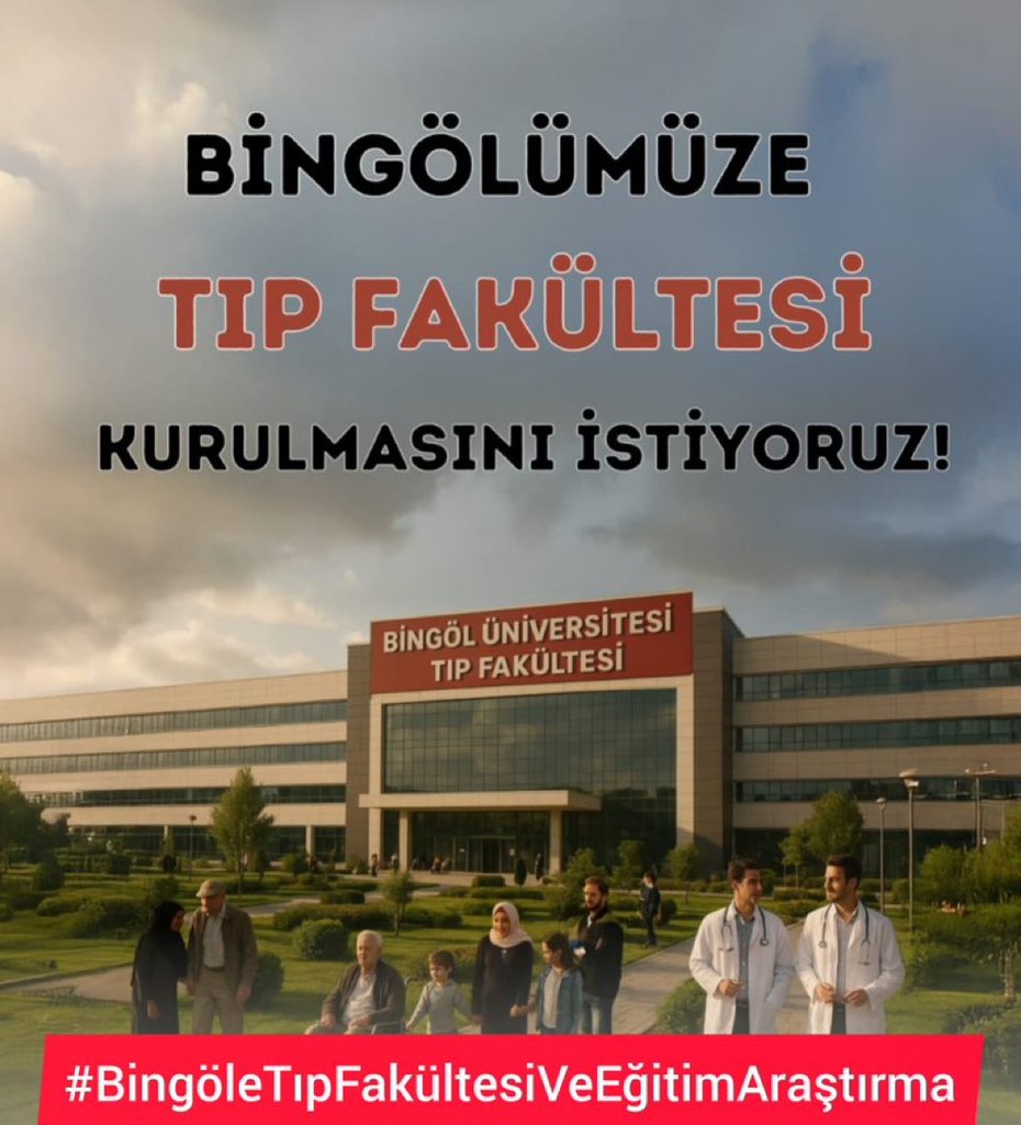 HasimSav's tweet photo. Sağlıkta öncü bir gelecek için 

#BingöleTıpFakültesiVeEğitimAraştırma https://t.co/AwT7l6rMQ6