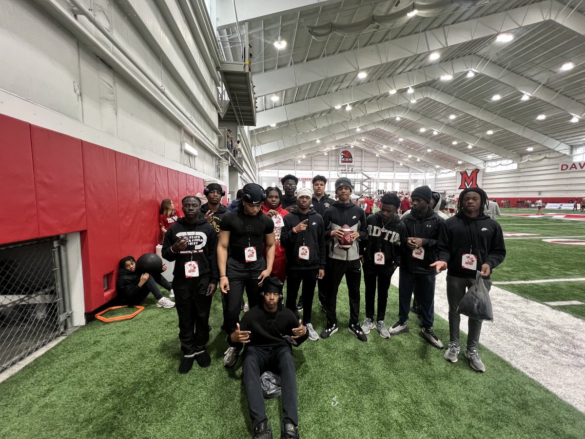 JhonteParson_'s tweet image. Had an amazing time @MiamiOHFootball Spring game, thank you for having me❤️🤍 @ACruse15 @coachjuice84 @DakotaBlum