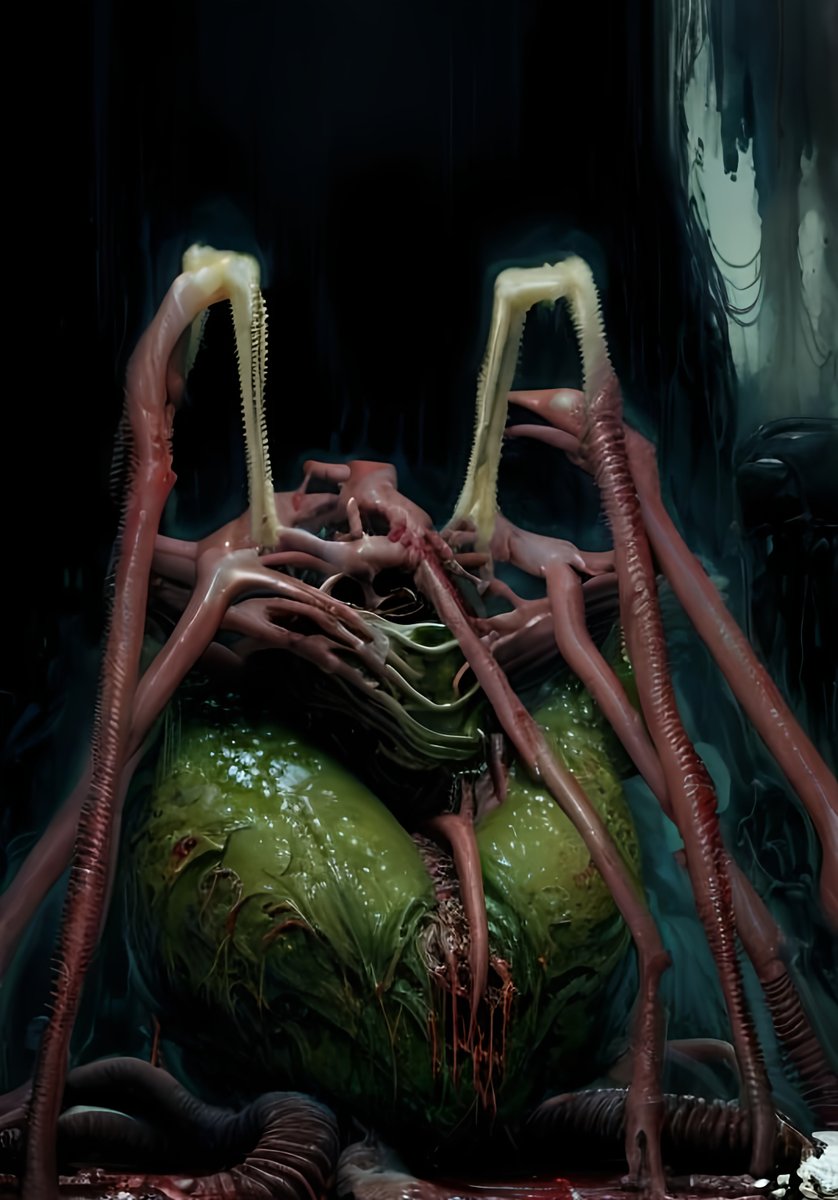 lon_sci's tweet image. Strawdog 414's concept art for a Alien/The Thing movie. Xenomorph egg infected by the thing. It'd be fantastic to see Fede Álvarez make this!
#alien #thething #FedeÁlvarez
#johncarpenter #ridleyscott